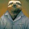 Sleepy Sloth In Suit Diamond Paintings