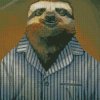 Sleepy Sloth In Suit Diamond Paintings