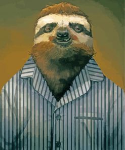 Sleepy Sloth In Suit Diamond Paintings