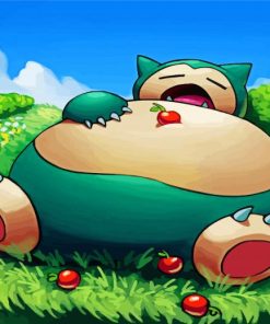 Sleepy Snorlax Pokemon Diamond Paintings