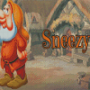 Sneezy Dwarf Poster Diamond Paintings