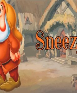 Sneezy Dwarf Poster Diamond Paintings