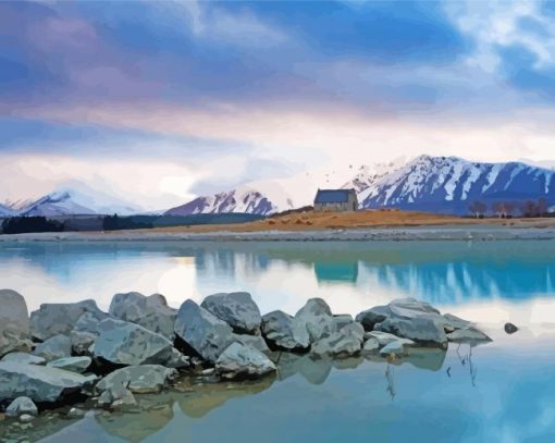 Snowy Fiordland Diamond Paintings