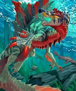 Spinosaurus Underwater Diamond Paintings