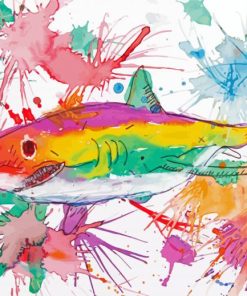 Splash Colorful Fish Diamond Paintings