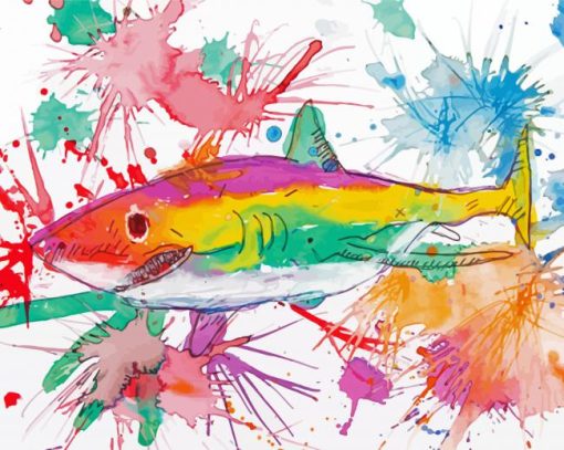 Splash Colorful Fish Diamond Paintings