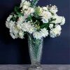 Still Life White Flowers In Glass Vase Diamond Paintings