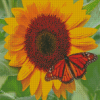 Sunflower Butterfly Diamond Paintings