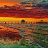 Sunrise At Fort Myers Beach Diamond Paintings