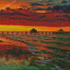 Sunrise At Fort Myers Beach Diamond Paintings