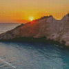 Sunset At Porto Katsiki Diamond Paintings