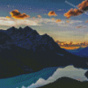 Sunset Over Peyto Lake Diamond Paintings