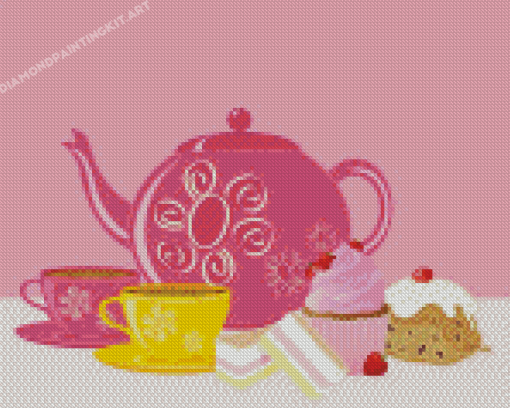 Sweet Cake And Coffee Diamond Paintings