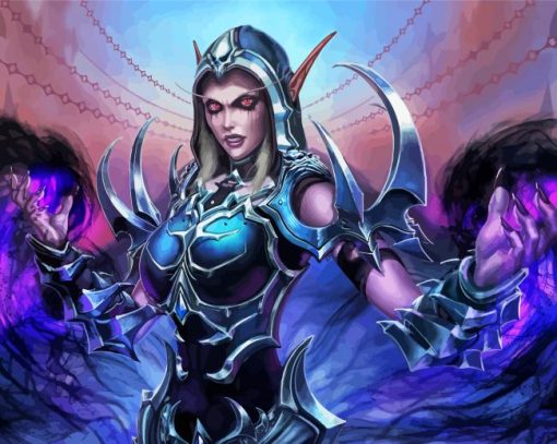 Sylvanas Windrunner Warcraft Game Diamond Paintings