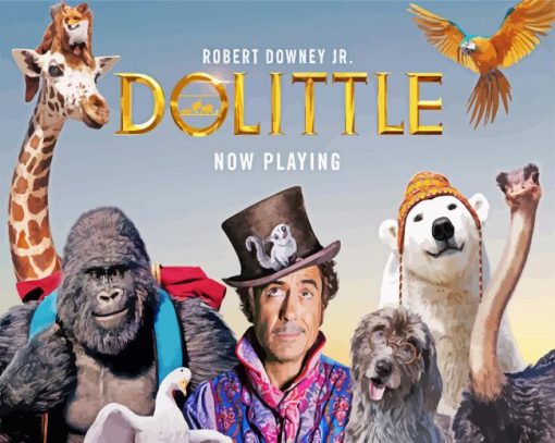 The Dolittle Movie Poster Diamond Paintings