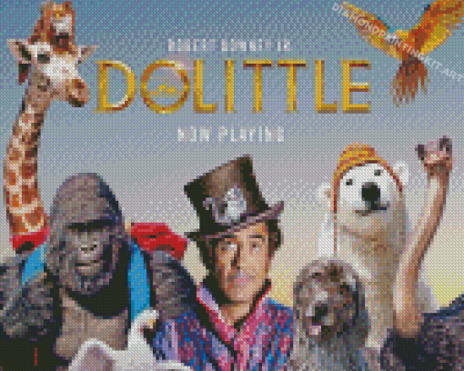 The Dolittle Movie Poster Diamond Paintings