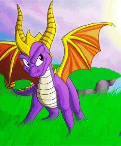 The Dragon Spyro Game Diamond Paintings