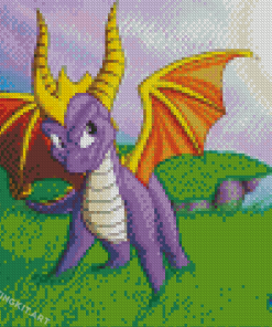 The Dragon Spyro Game Diamond Paintings