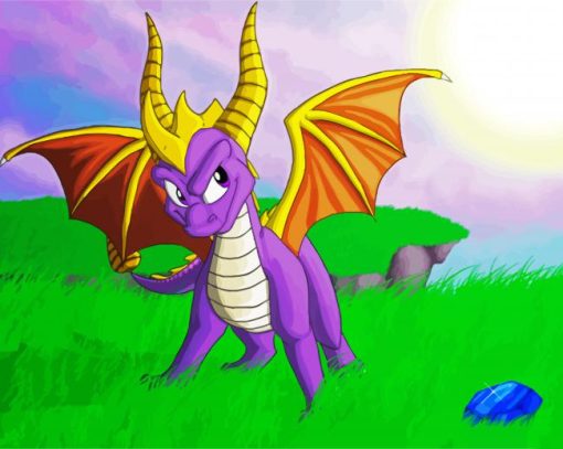 The Dragon Spyro Game Diamond Paintings