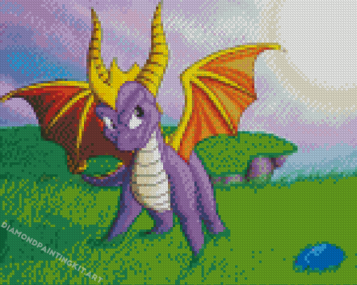 The Dragon Spyro Game Diamond Paintings