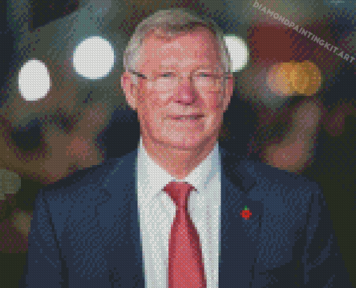 The Former Association Football Manager Alex Ferguson Diamond Paintings