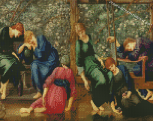 The Garden Court By Edward Burne Jones Diamond Paintings