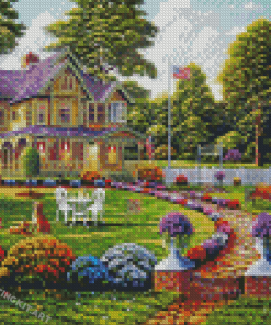 The Garden House Diamond Paintings