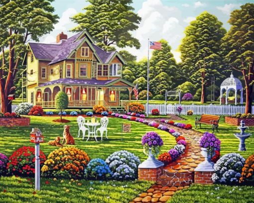 The Garden House Diamond Paintings