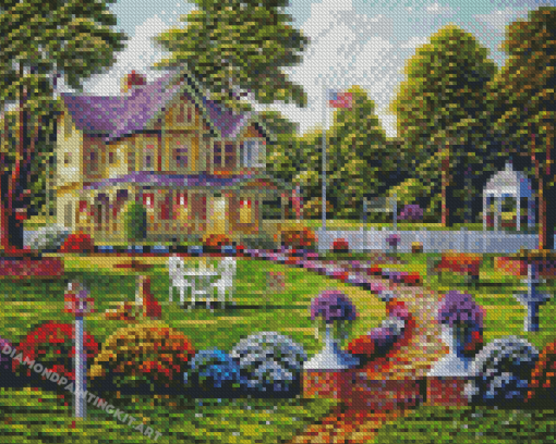 The Garden House Diamond Paintings