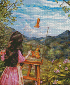 The Girl Painter Diamond Paintings