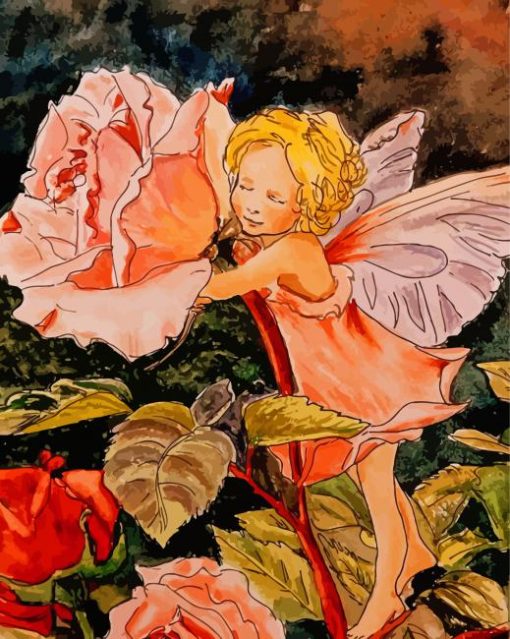 The Rose Fairy Cicely Mary Barker Diamond Paintings