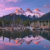 The Three Sisters Mountains Sunset Diamond Paintings