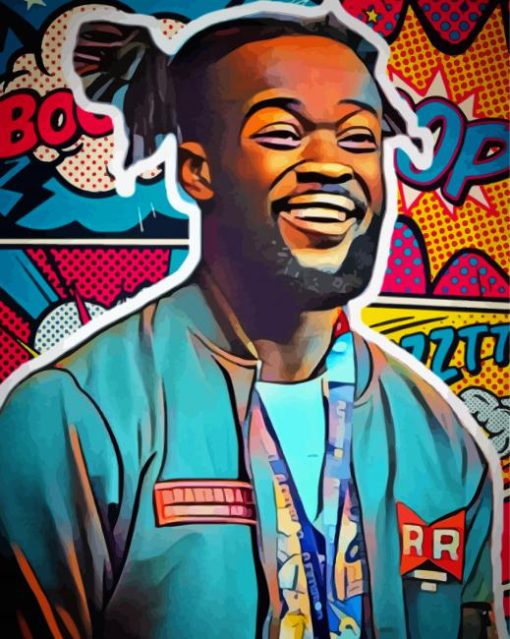 The Wrestler Kofi Kingston Pop Art Diamond Paintings