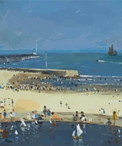 The Yacht Pond Gorleston By Campbell Archibald Mellon Diamond Paintings