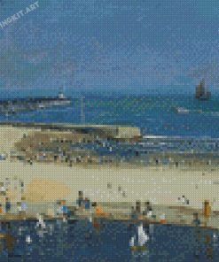 The Yacht Pond Gorleston By Campbell Archibald Mellon Diamond Paintings