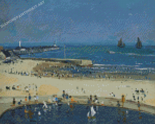 The Yacht Pond Gorleston By Campbell Archibald Mellon Diamond Paintings