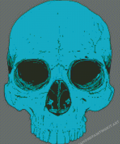 The Blue Skull Diamond Paintings