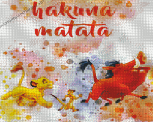 Timon And Pumbaa Hakuna Matata Diamond Paintings