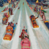 Toboggan Art Diamond Paintings