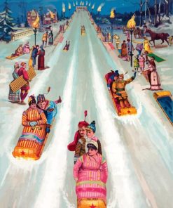 Toboggan Art Diamond Paintings