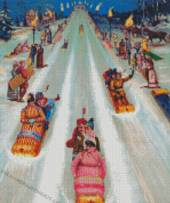 Toboggan Art Diamond Paintings