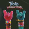 Trolls World Tour Musical Film Poste Diamond Paintings