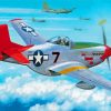 Tuskegee Airmen Military Unit Planes Diamond Paintings