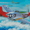 Tuskegee Airmen Military Unit Planes Diamond Painting