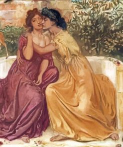 Two Greek Women Hugging Diamond Paintings