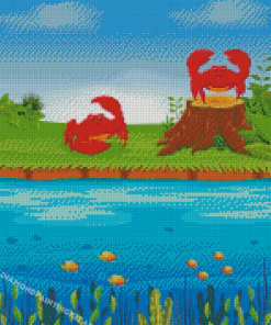 Two Red Crabs Diamond Paintings