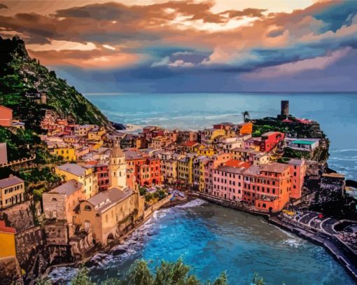 Vernazza Italy Diamond Paintings