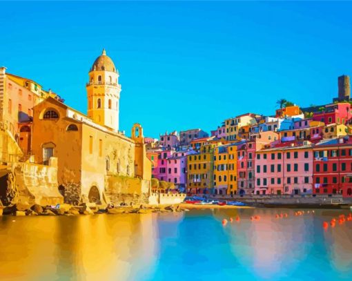 Vernazza Town Diamond Paintings