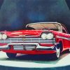 Vintage 58 Plymouth Fury Art Diamond Paintings