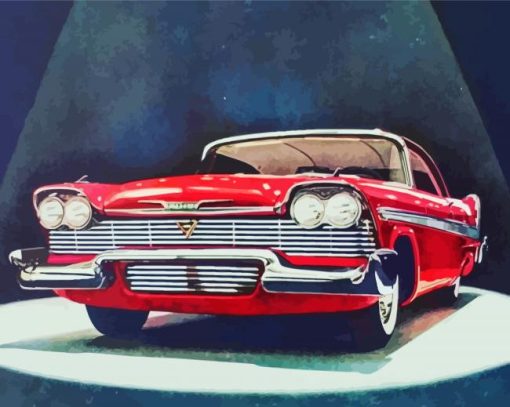 Vintage 58 Plymouth Fury Art Diamond Paintings